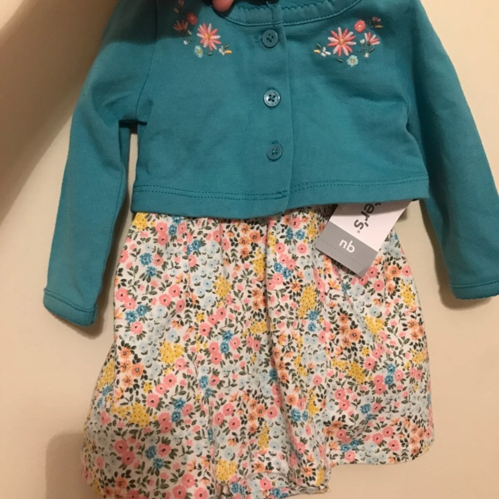Carters dress and cardigan